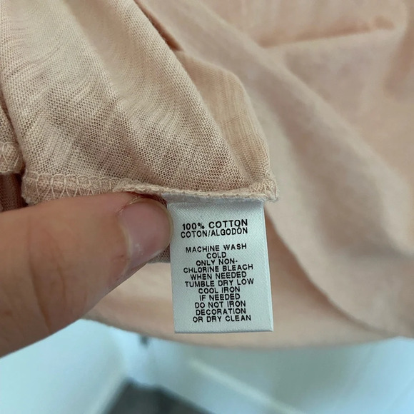 EUC | LOFT‎ women’s peach ruffle sleeve blouse — large - Picture 4 of 5